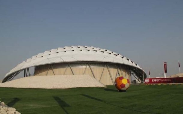 Doha Stadium covered with tensile fabric LowE