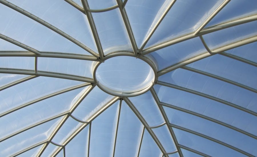 ETFE roof over school courtyard