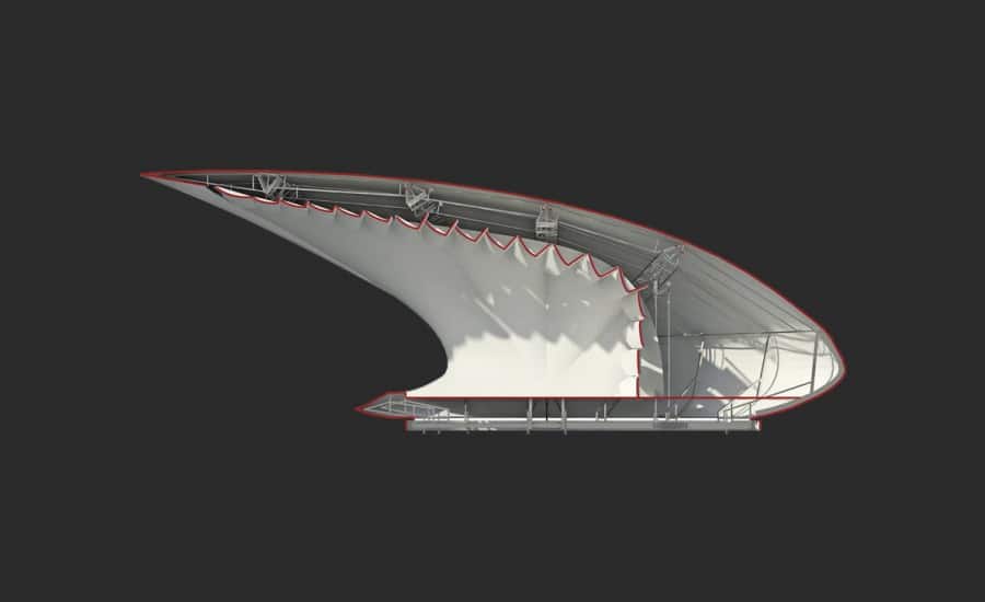 Tensile fabric structure design