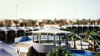 Series of architectural tensile canopies