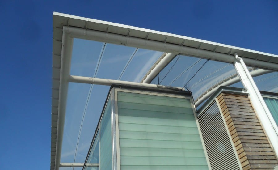 Clear ETFE roof