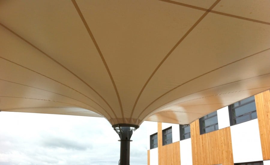 Canopy over play area