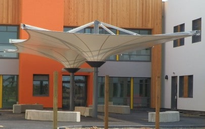 Double conic fabric School canopy