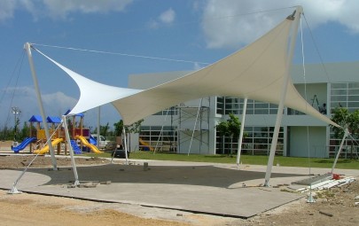 Outdoor canopy providing shade