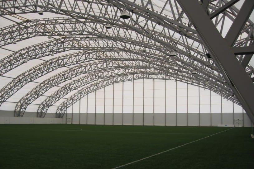 Football pitch canopy - Architen Landrell