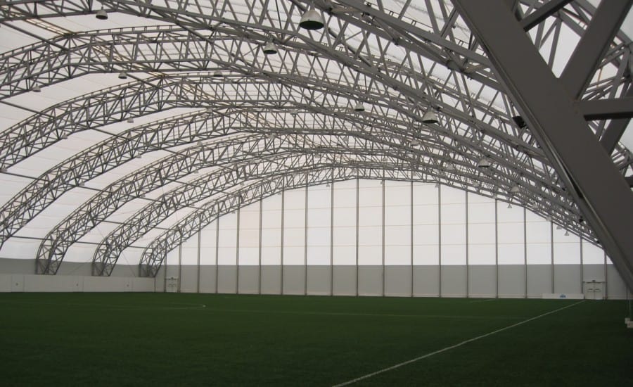 Football pitch canopy