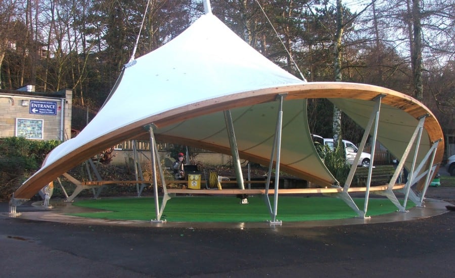 Covered outdoor classroom