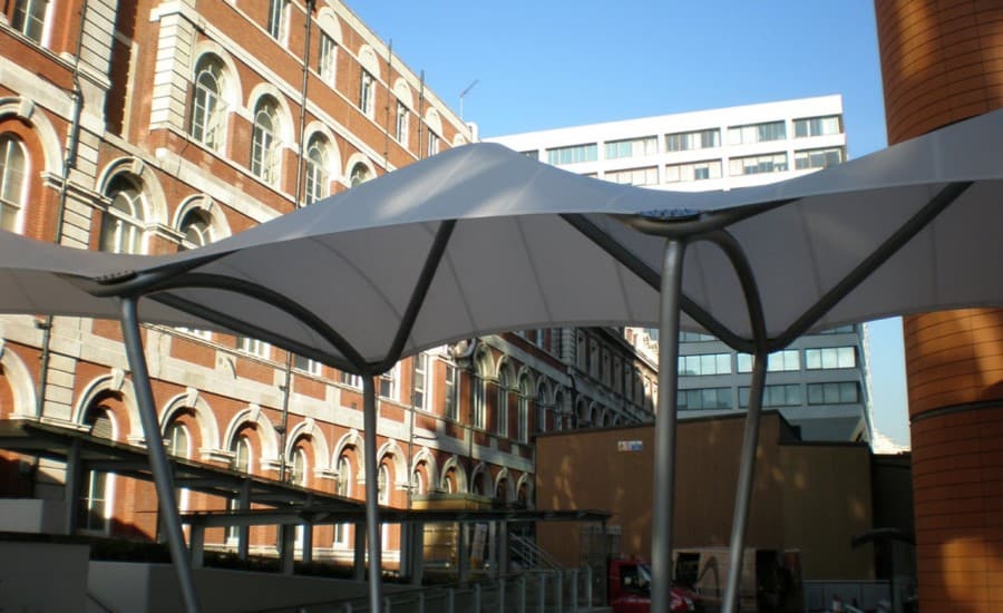 Modern hospital canopy