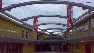 ETFE roof over school courtyard