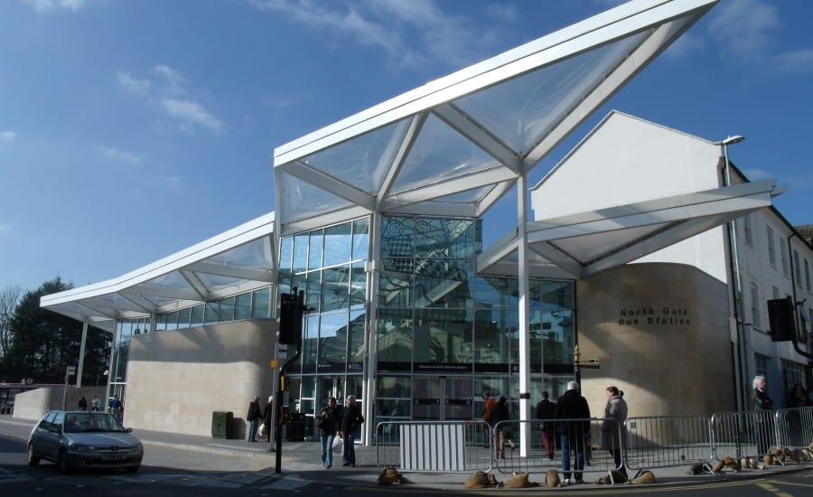 ETFE Foil roof over bus interchange