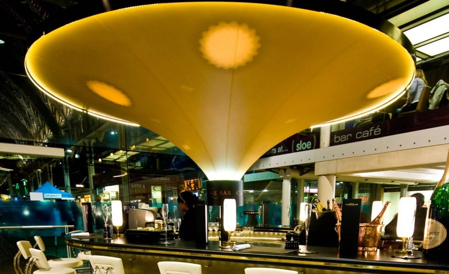 Integrated lighting canopies