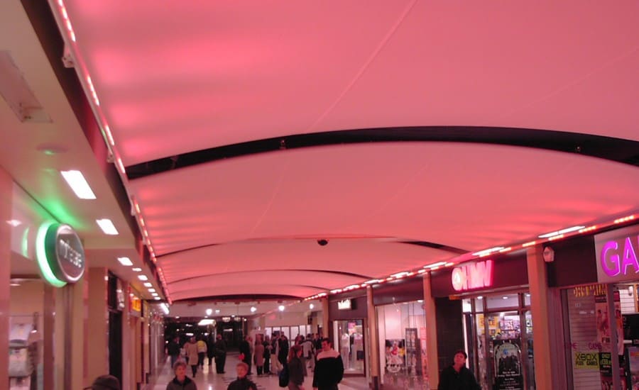 Interior fabric walkway