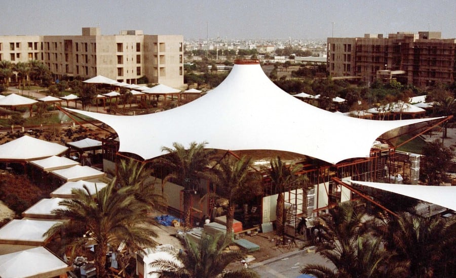 Architectural fabric tent