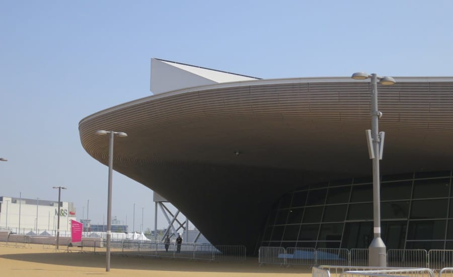 Olympic 2012 aquatic centre installation