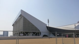 Fabric clad spectator stands