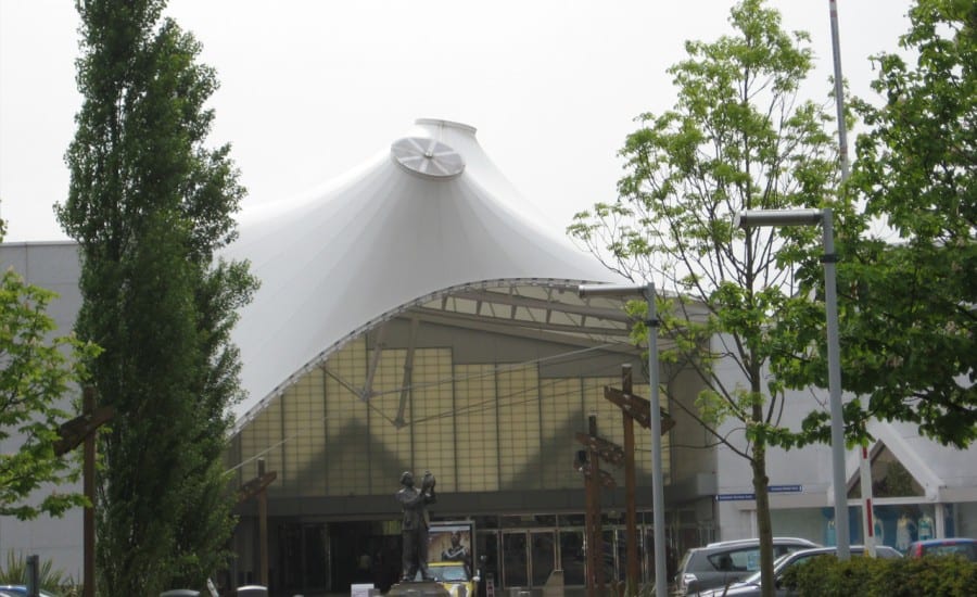 PTFE fabric entrance canopy