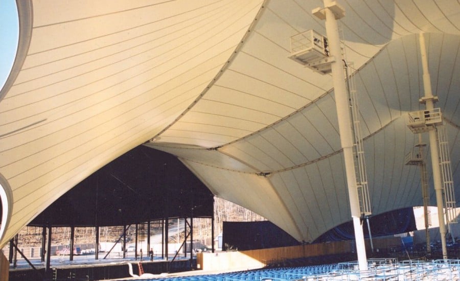 PVC vast fabric canopy