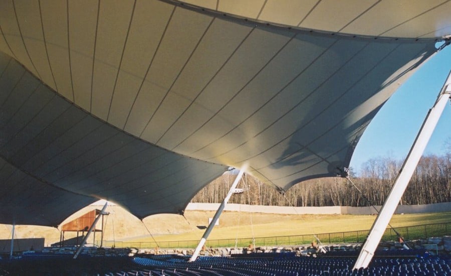 Tensile amphitheatre canopy