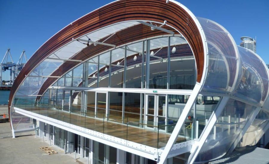 Single layer ETFE over exhibition venue