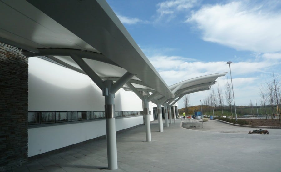 PVC hospital entrance and walkway