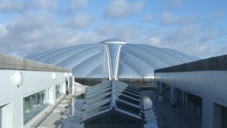 ETFE roof over school courtyard