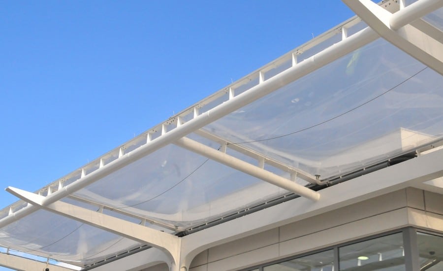 ETFE roof over bus station 