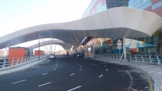 Dramatic entrance canopy