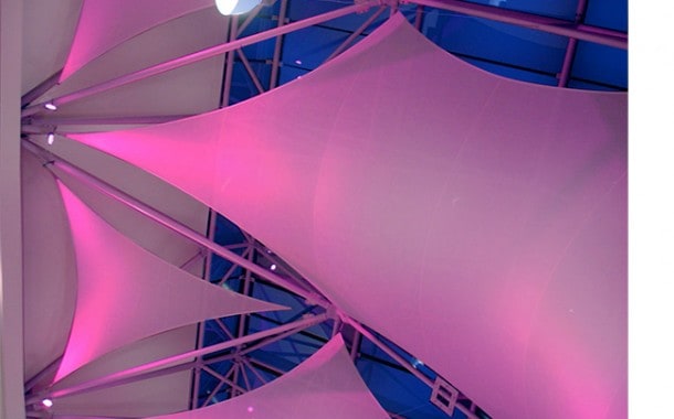PVC Glass sails to enhance a shopping centre