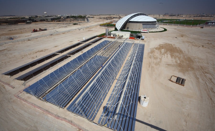 Large fabric stadium structure