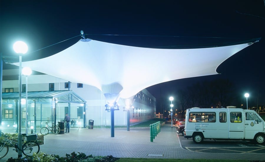 Large fabric entrance structure 