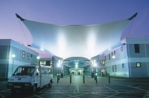 Hospital ambulance canopy