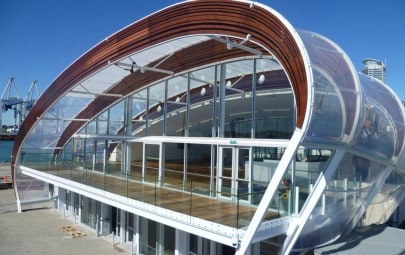 Shaped ETFE cushion roof