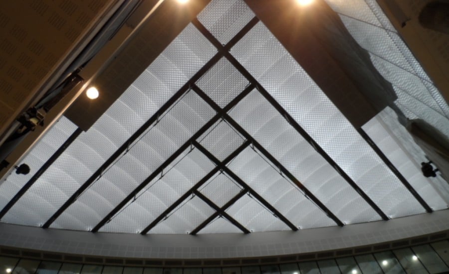 ETFE fabric roof in hospital