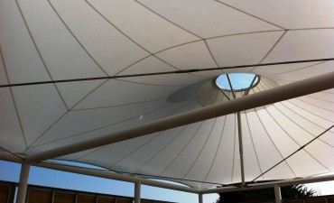 Silicone Glass fabric school canopy