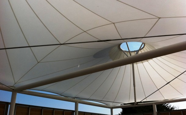 Silicone Glass fabric school canopy