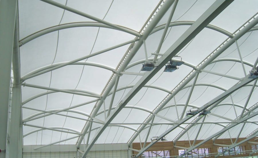 Lightweight PVC roof