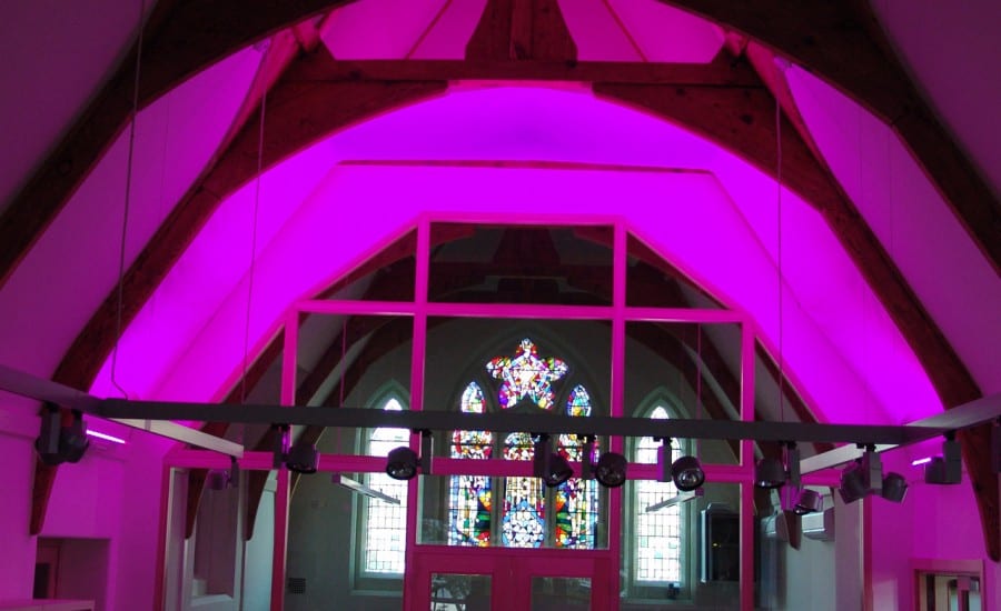 Internal fabirc canopy with lighting display