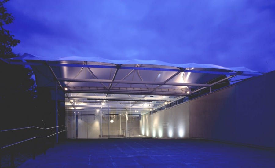 Tensile fabric entrance canopy