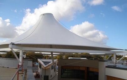 Large PVC cone shaped canopy