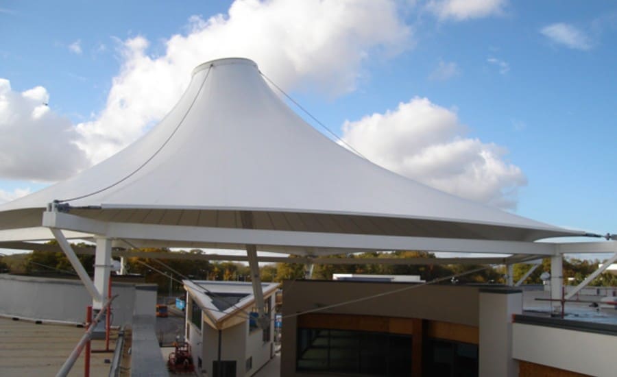 Large PVC cone shaped canopy