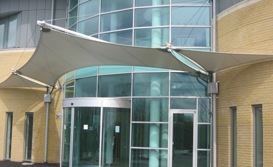 PVC angular tensile canopy