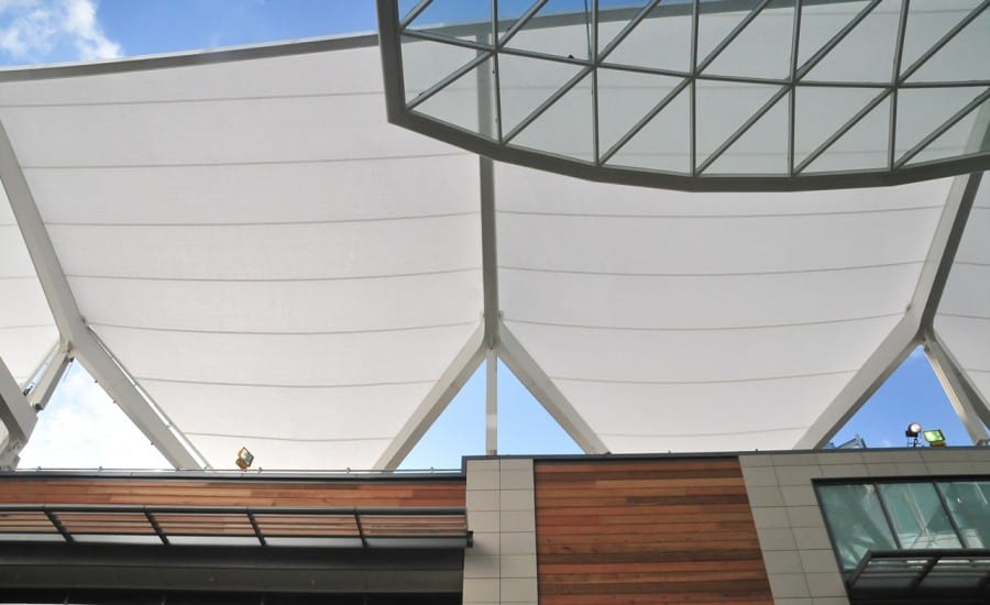 Shopping centre walkway canopy 