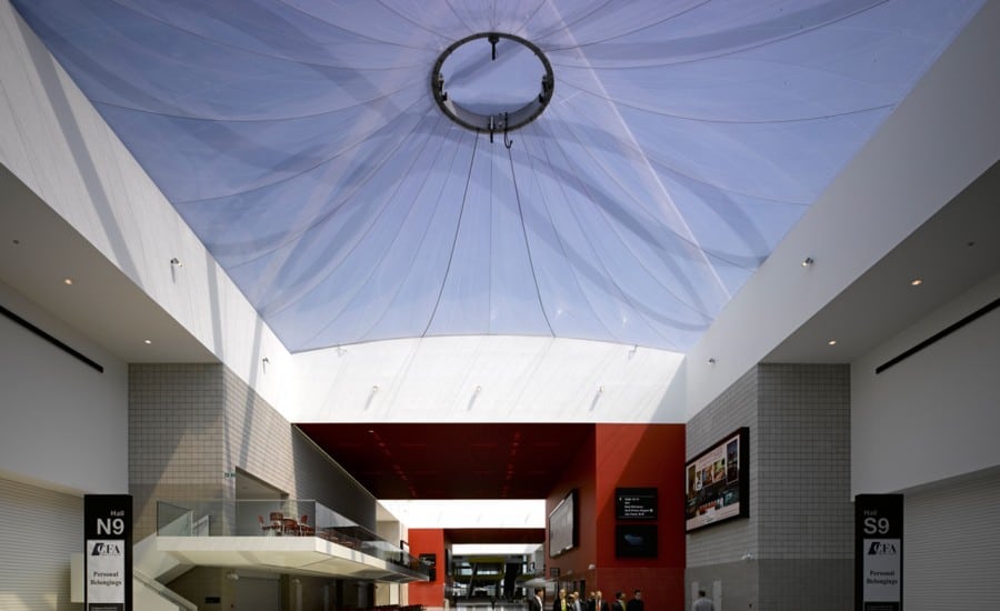 ETFE cushion roof over conference centre