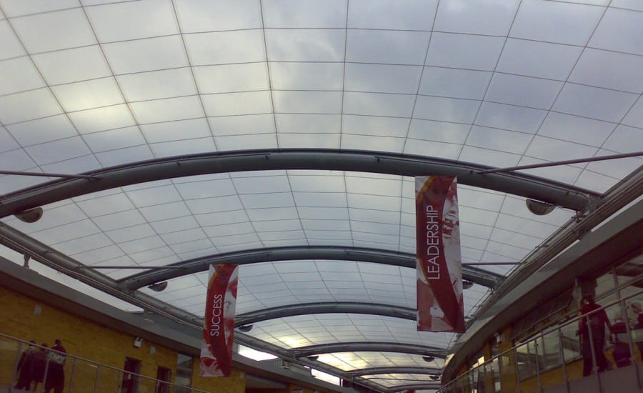 ETFE covers a school courtyard