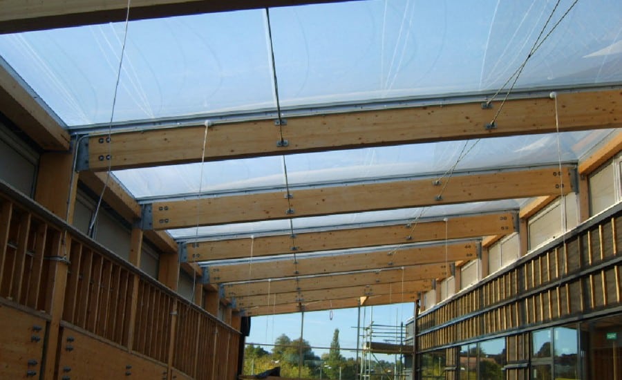 sunlit ETFE roof 