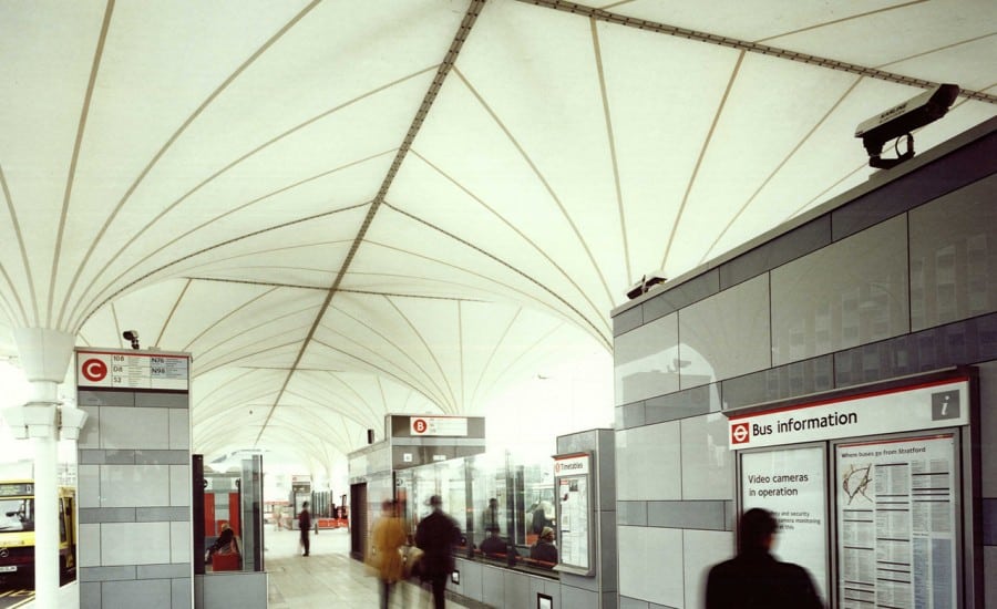 Unusual and distinctive PTFE canopies