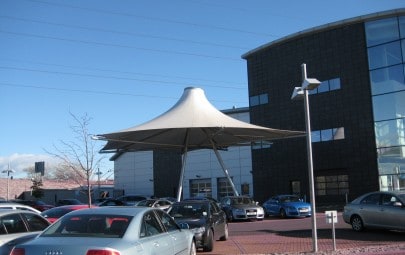 Conical fabric canopy