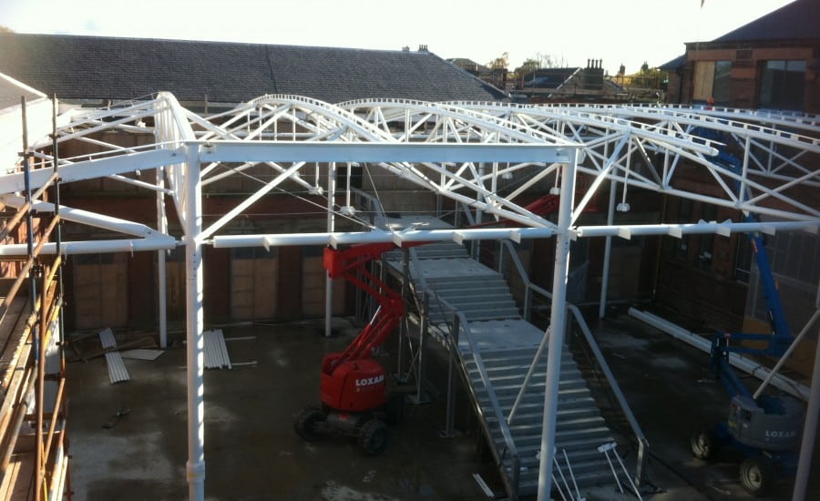 Support Structure steel framework for ETFE roof