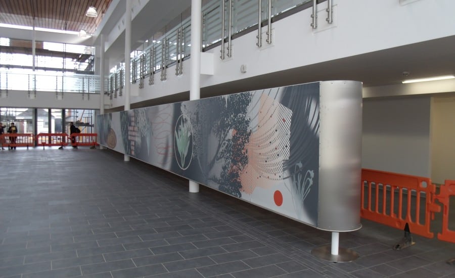 Printed fabric screen 