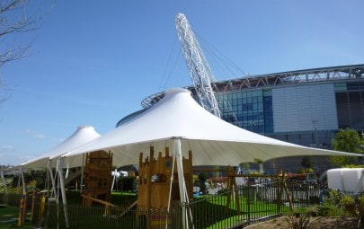 Shaded play canopy